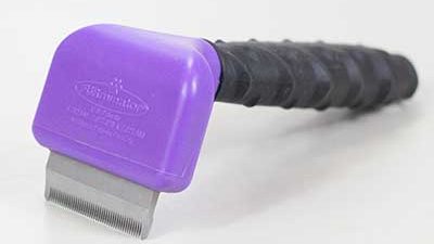 Furminator für langes Fell in lila