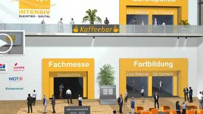 virtueller Eingangsbereich des Kongresses